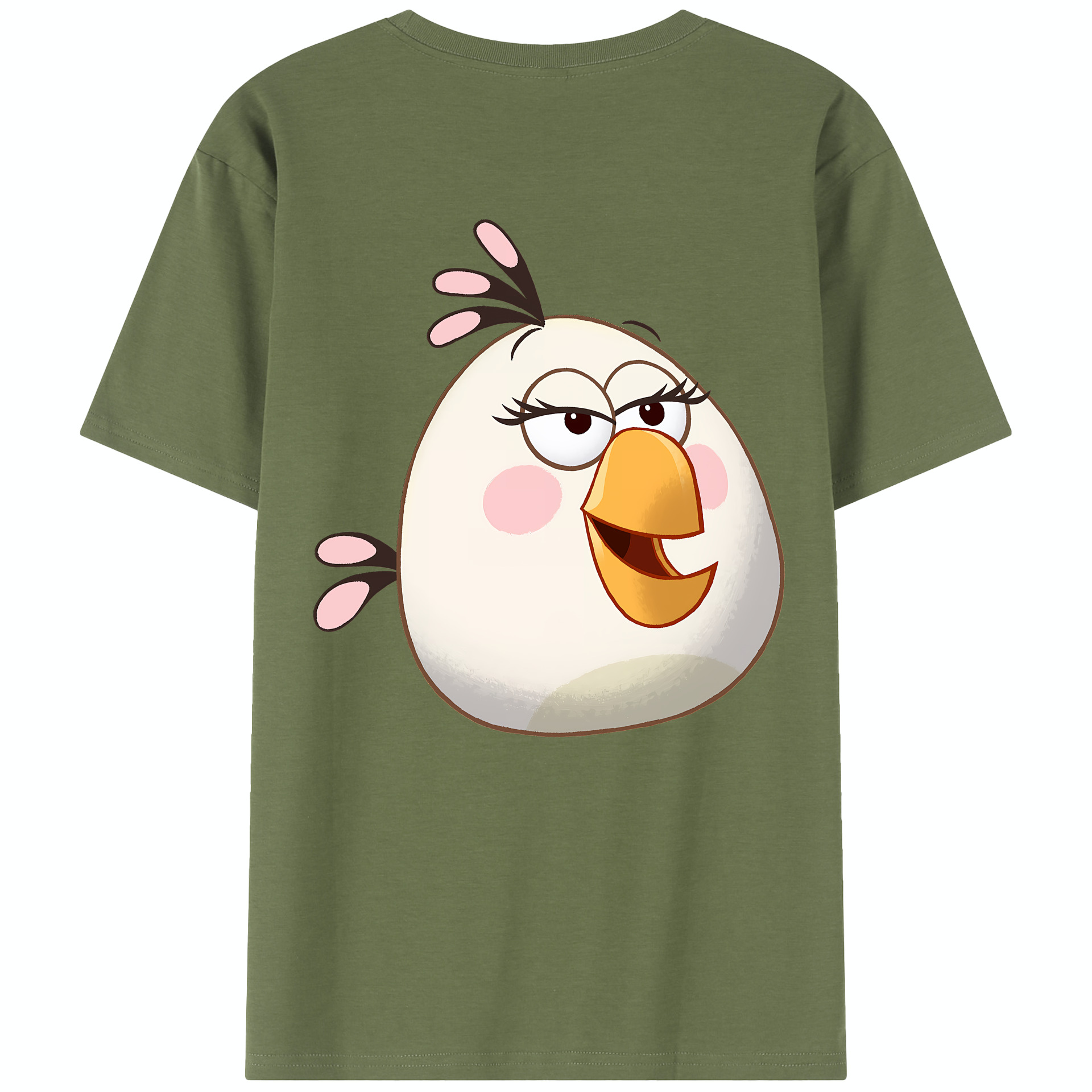（画像用） Angry Birds アングリーバード 綿100％半袖Tシャツ（背面プリント）